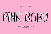 Pink Baby, a Script Font by FreshTypeINK (Thumbnail 1 of 8)