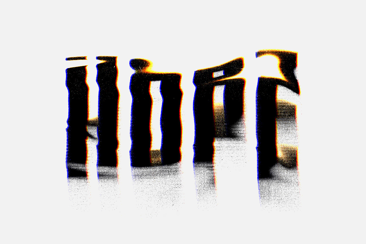 Distortion Text Effects Collection, a Texture Graphic by pixelbuddha.net (Photo 4 of 13)