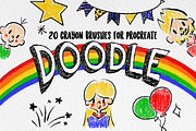 Doodle Procreate Brushes, a Brush Add-On by AnniaArt (Thumbnail 1 of 6)