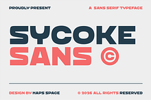 Sycoke Sans Bold Sans