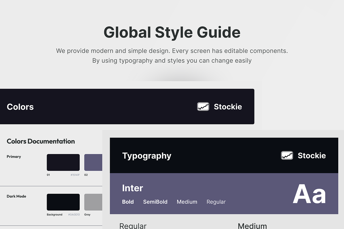 Stokie - Stock Market App UI Kit, an UI Kit Template by Moni Studio (Photo 3 of 4)
