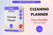 Editable Cleaning Planner, a Stationery Template by Designmela01 (Thumbnail 1 of 5)
