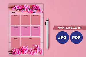 Beautiful Pink Planner