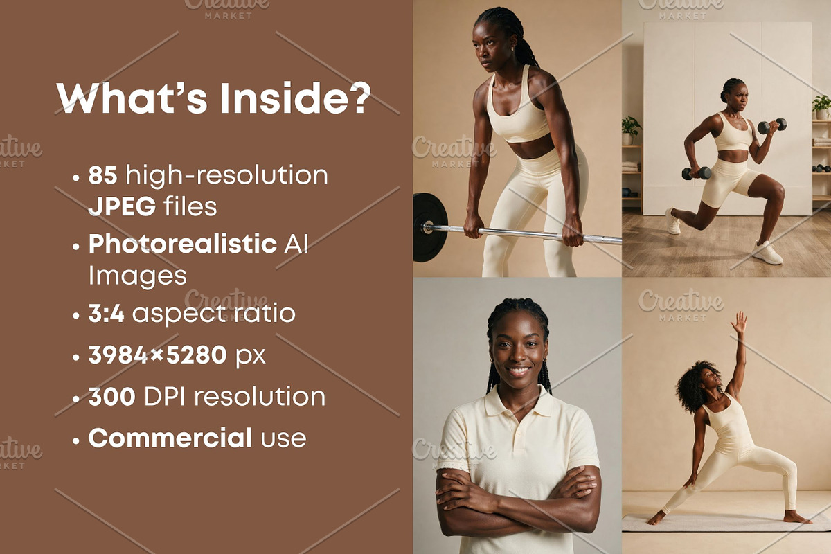 Black Woman Wellness Stock Photos, a Sports & Recreation Photo by Selenique Studio (Photo 2 of 12)