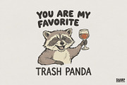 You Are My Favorite Trash Panda, an Illustration by SharpMarketplace (Thumbnail 1 of 4)