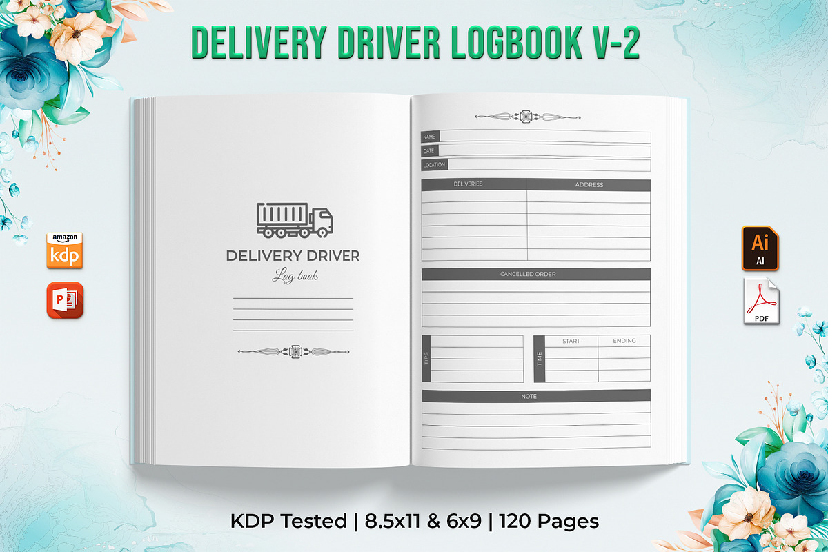 Delivery Driver Logbook Interior V-2, a Templates & Theme by Brix Lab (Photo 1 of 2)
