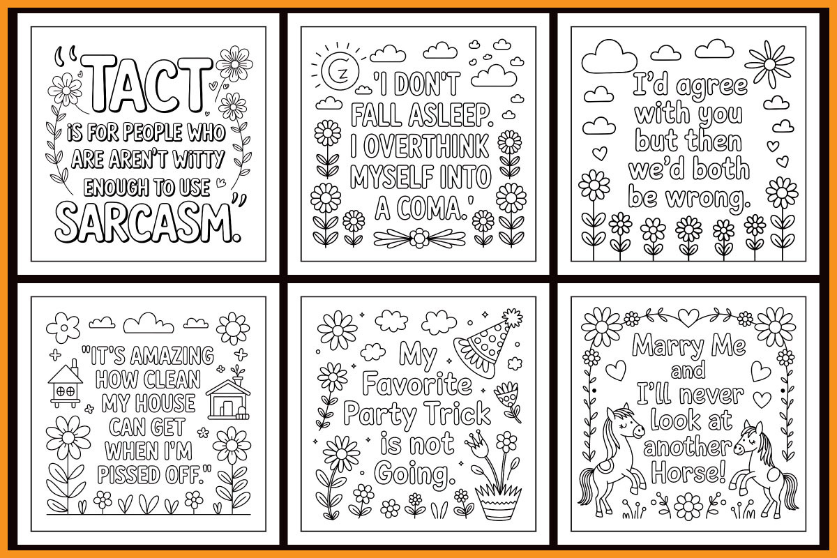 Saay Quotes Coloring Book, an Object Graphic by protabsorkar11 (Photo 3 of 4)