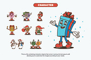 Retro Christmas Illustration, a Seasonal Illustration by Decoconio Design (Thumbnail 3 of 8)
