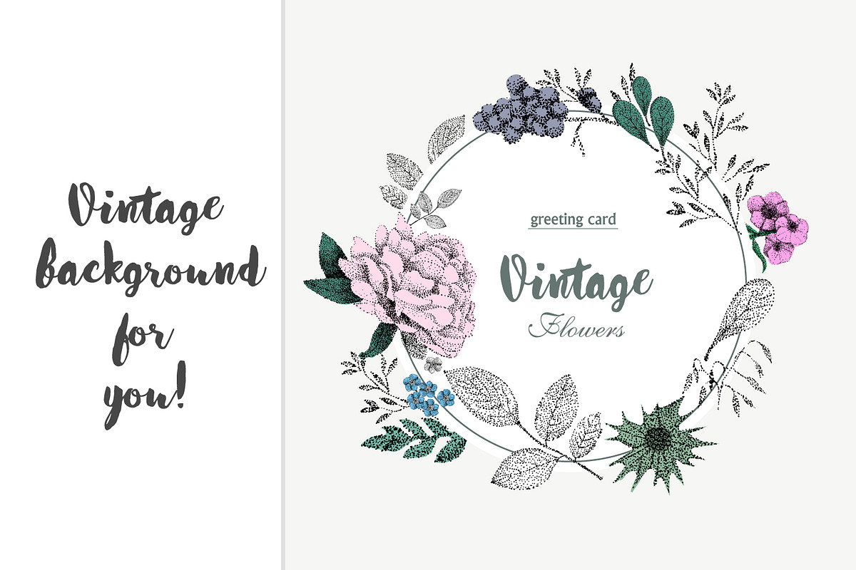 vector vintage background, a Decorative Illustration by Danya