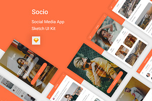 Socio - Social Media Sketch App