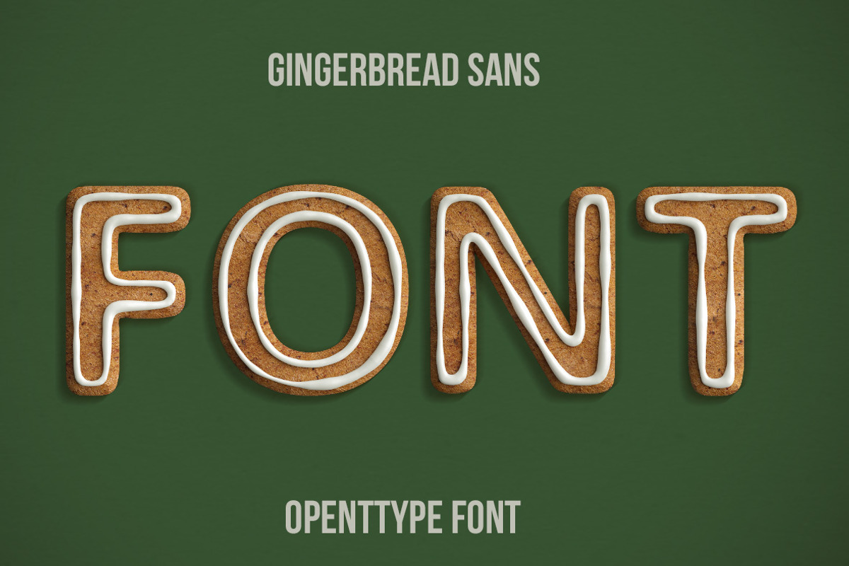 Gingerbread Sans Font, a Sans Serif Font by Handmadefont (Photo 1 of 9)