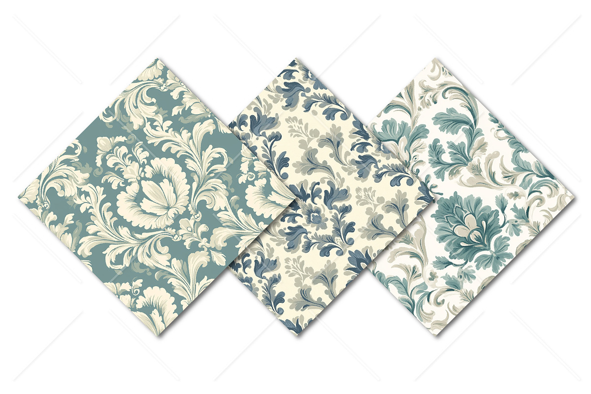 Damask Vintage Seamless Patterns, a Pattern Graphic by Canvas Craft (Photo 9 of 9)