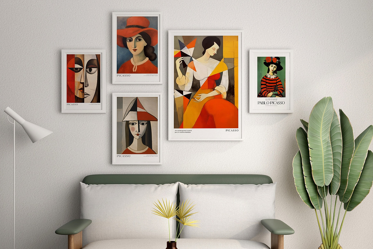 Art Print Poster Inspired by Picasso, a Decorative Illustration by Vibrand Studio (Photo 1 of 14)