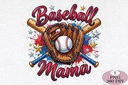 Baseball Mama Sublimation PNG, an Illustration by Daily.Designs (Thumbnail 1 of 5)