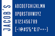 Jacob's-Modern Condensed Sans Serif, a Sans Serif Font by Font Kingdom (Thumbnail 2 of 5)