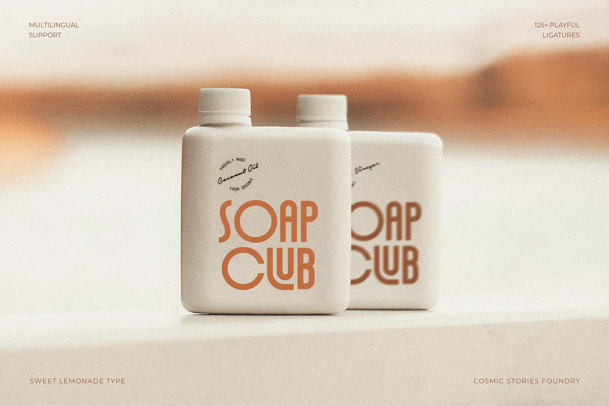 Sweet Lemonade Display Ligature Font, a Sans Serif Font by Cosmic Stories Foundry (Photo 22 of 25)