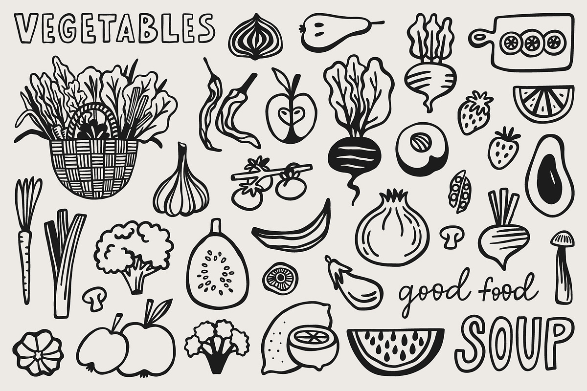 Food & Drink graphic elements, a Food Illustration by piyacler (Photo 6 of 8)