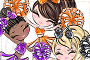Cheerleader Hand Drawn Clipart, a Sport Illustration by Masha  Studio (Thumbnail 12 of 13)