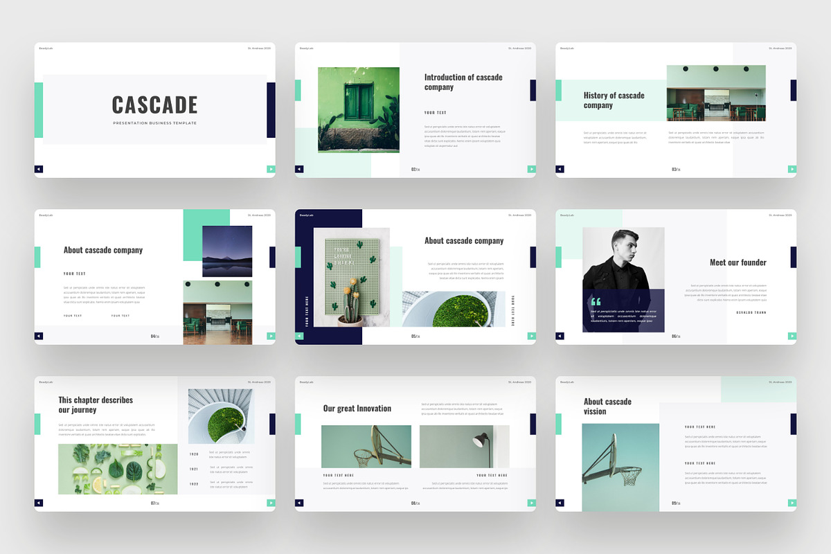 Cascade - Business Keynote Template, a Presentation Template by BeadyLab (Photo 2 of 6)