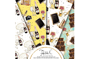 Let's Go Glamping Paper Pack, a Pattern Graphic by HeidiCIllustration (Thumbnail 2 of 5)