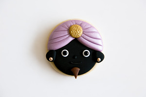 Balthazar Three Wise Men Christmas decorated cookie isolated on, a Food & Drink Photo by José Manuel Gelpi