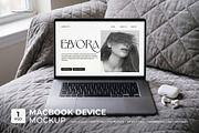 Elvora - Macbook Device Mockup, a Mac Mockup by Heinzel Std Mockup (Thumbnail 1 of 6)