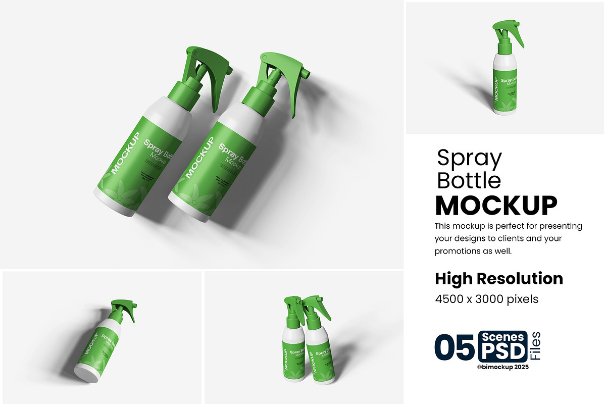Spray Bottle Mockup, a Packaging Mockup by bimockup (Photo 1 of 6)