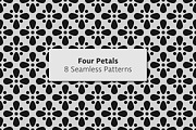 Four Petals - 8 Seamless Patterns, a Pattern Graphic by Tustan (Thumbnail 1 of 3)