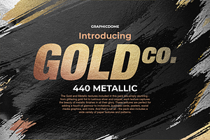 440 Gold & Metallic Textures Bundle