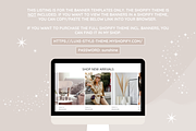 Beige Boho Shop Banner Templates, a Shopify Template by SunshineStudioBoutique (Thumbnail 4 of 9)