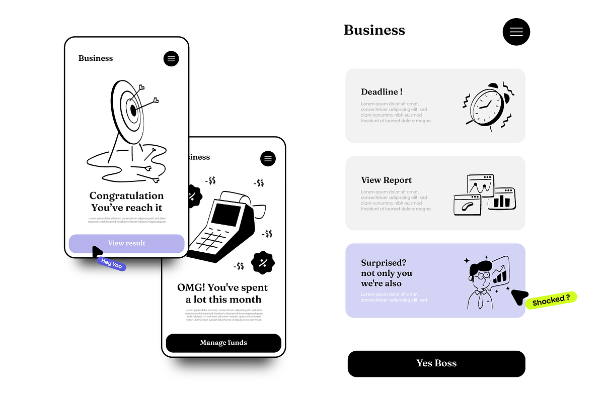 17 UX Illustration | Business, a Work Illustration by Directico Design Kit (Photo 2 of 4)