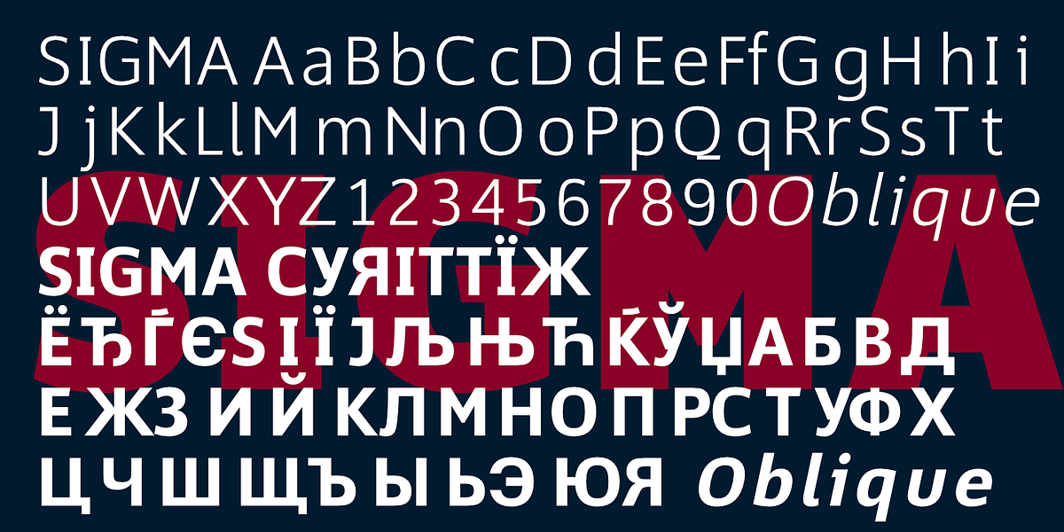 Sigma, a Sans Serif Font by Wiescher-Design (Photo 8 of 10)