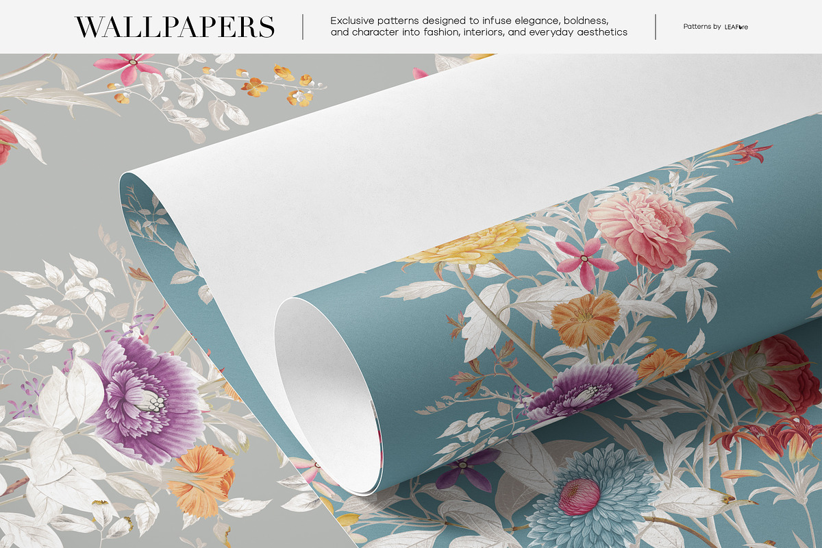 Silk Petals Floral Seamless Patterns, a Pattern Graphic by LEAFure (Photo 10 of 10)