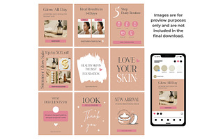 Aesthetic Skincare Social Media Kit