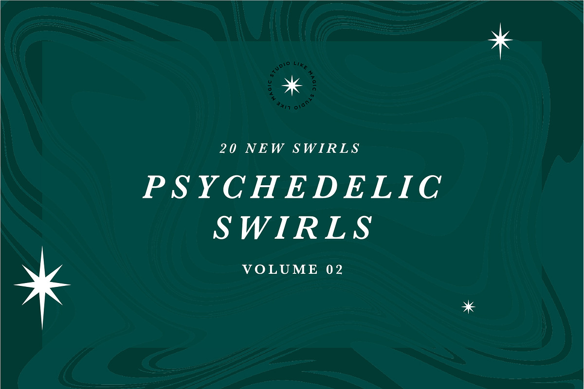 Psychedelic Swirls - Volume 02, a Pattern Graphic by Like Magic Studio (Photo 1 of 10)