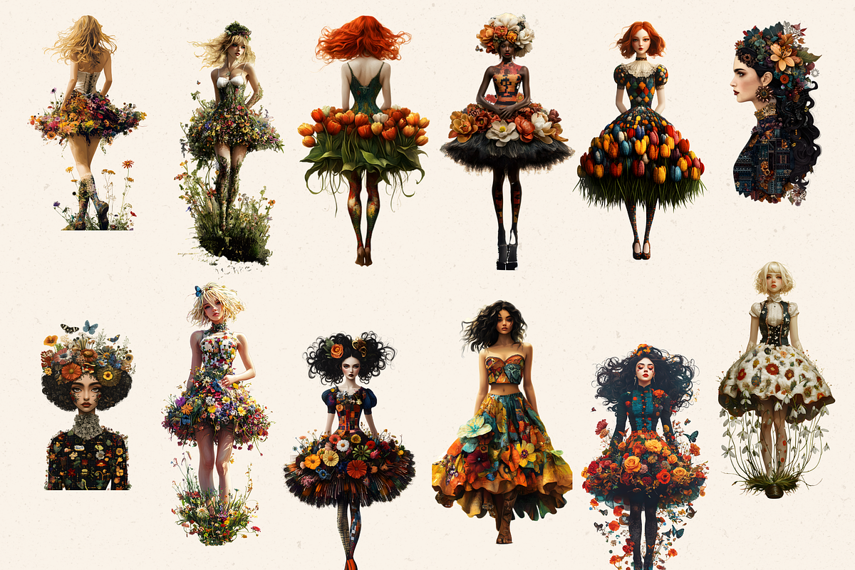PECULIAR INSECT PEOPLE CLIPART PACK, a Person Illustration by Daring Digies (Photo 2 of 10)