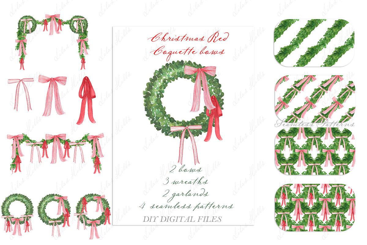 Red Christmas Coquette Bow, a Graphic by LABFcreations (Photo 2 of 4)
