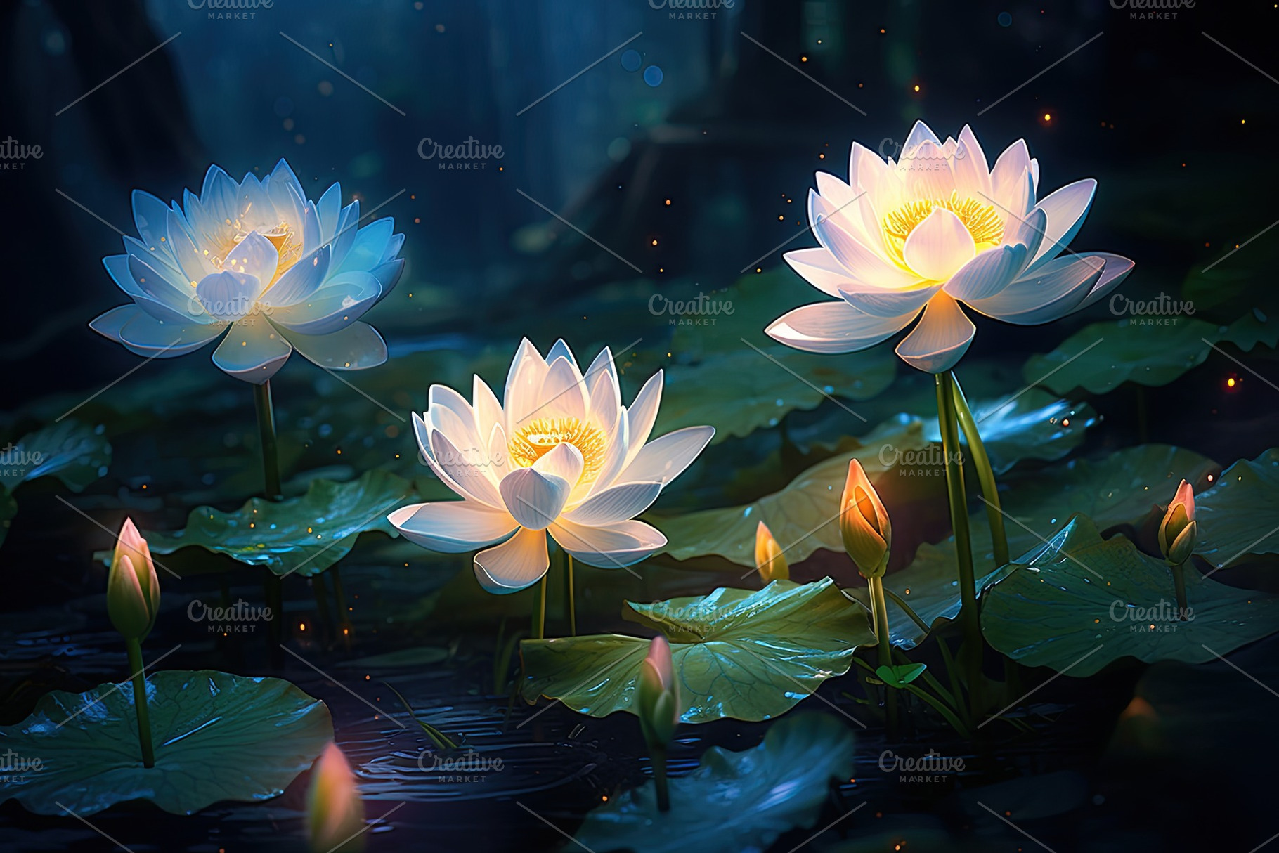 Beautiful lotus flowers blooming in, a Photo by Iftikhar Alam