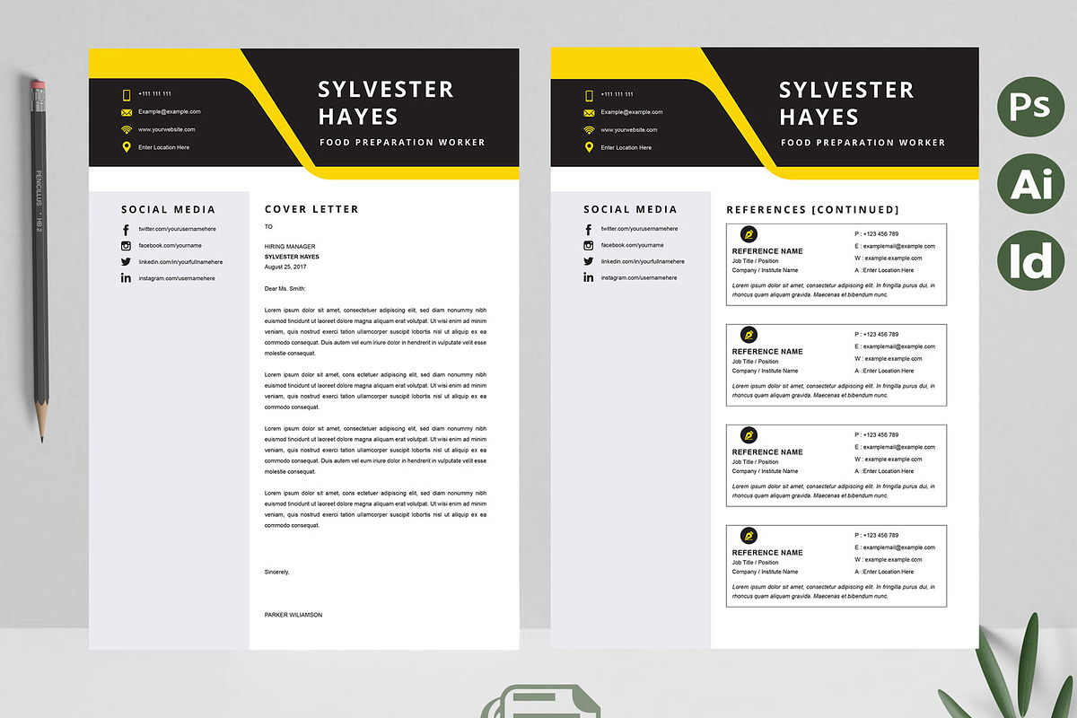 Minimalist Resume | CV Template, a Resume Template by Attractive Resume (Photo 3 of 3)