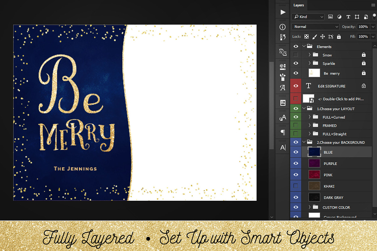 Christmas Card Template Photographer, a Card Template by Nifty Template Studio (Photo 5 of 10)