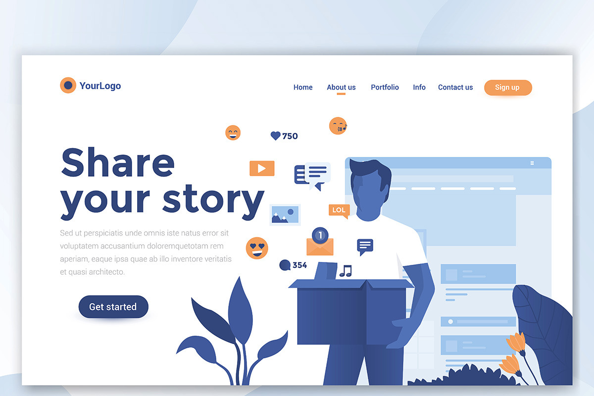 Landing page templates, an Education Illustration by Creative Graphics (Photo 9 of 12)