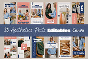 Instagram & Pinterest Canva Template, a Social Media Template by PaolaroiDesign (Thumbnail 5 of 8)