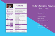 Modern & Minimal Resume Template, a Print Template by Annudesign (Thumbnail 5 of 8)