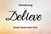 Delieve Handwritten Font, a Handwritten Font by ResumeFabs (Thumbnail 1 of 7)