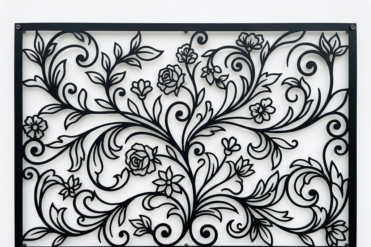 50 Elegant Floral Wall Panel, a Decorative Illustration by Amazin_art (Photo 20 of 27)