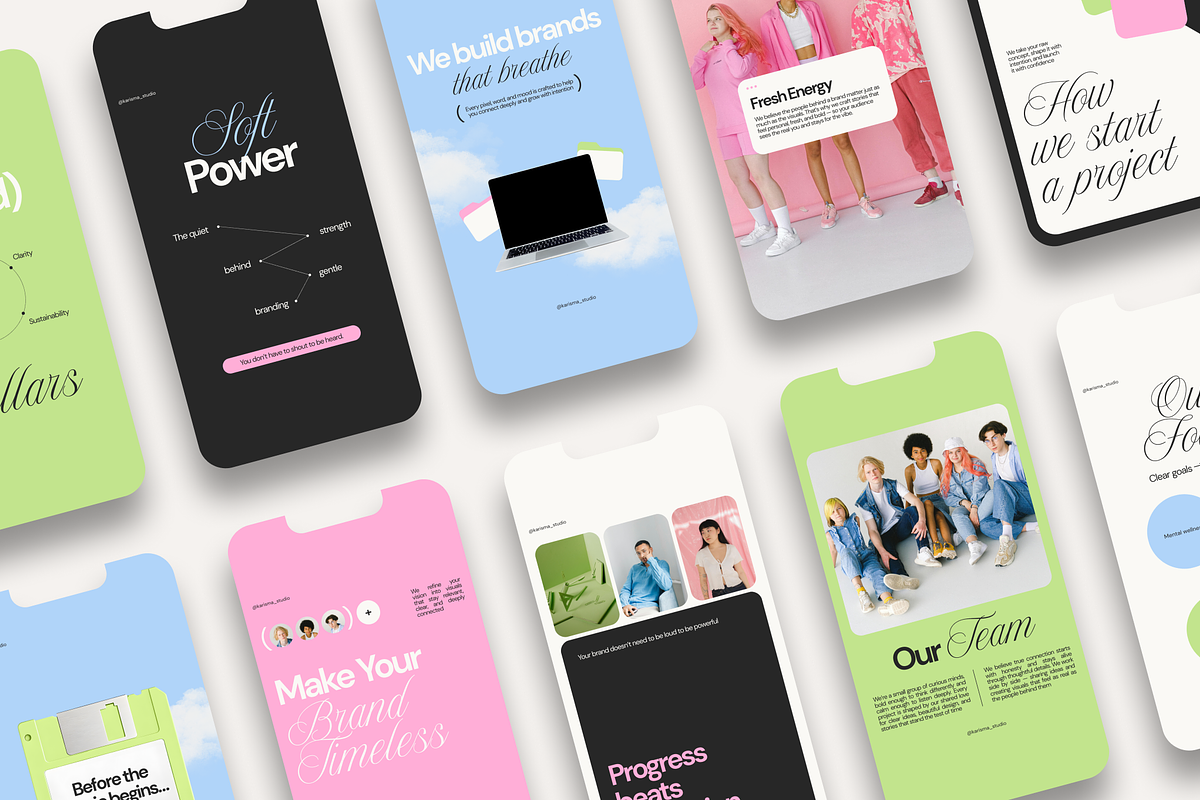 Aesthetic Agency Canva Templates, a Social Media Template by Karisma Studio (Photo 7 of 10)