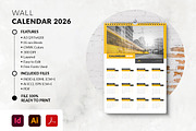 2026 Wall Calendar Printable, a Stationery Template by MstArtwork (Thumbnail 1 of 4)
