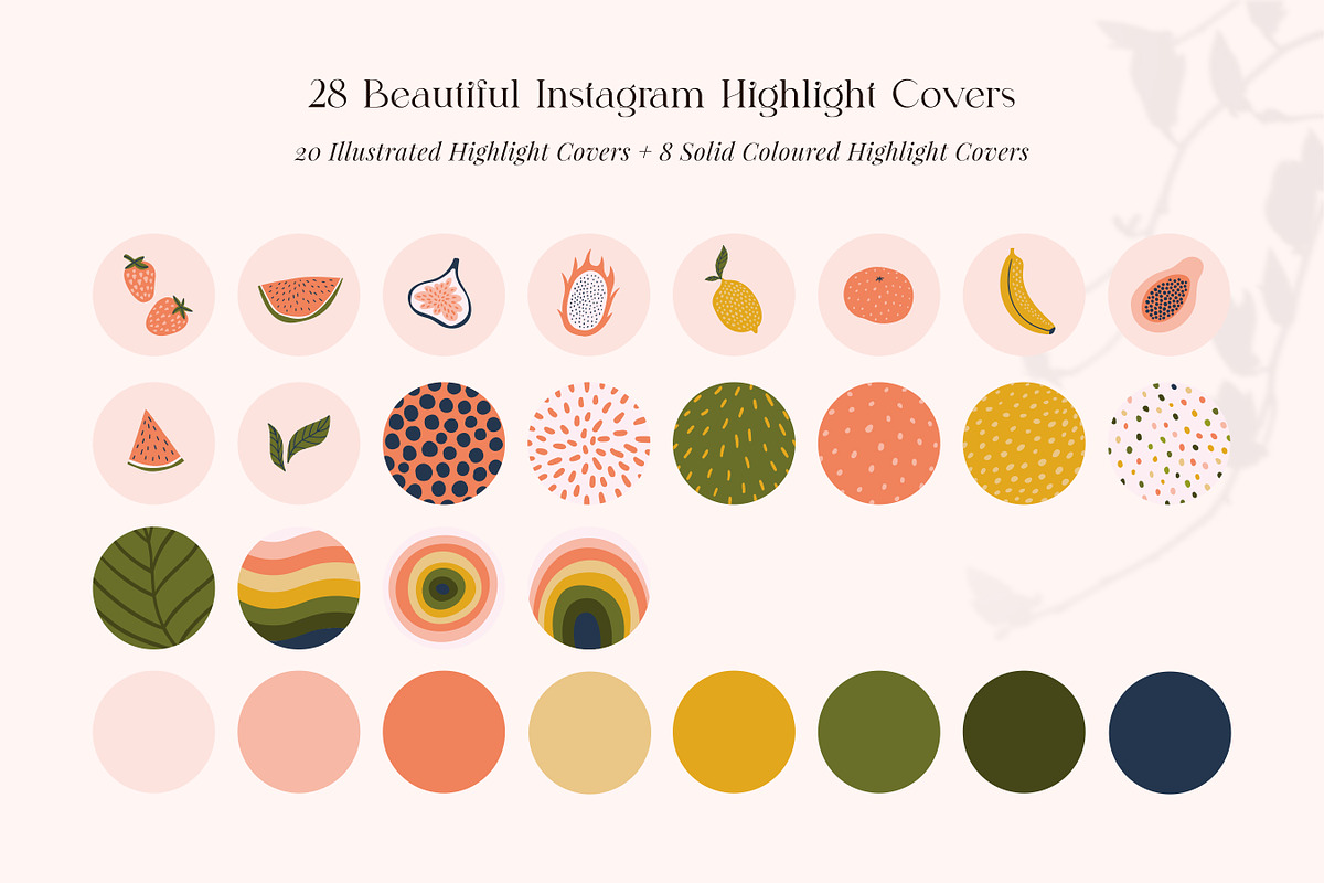 28 Instagram Highlight Cover Icons, a Social Media Template by RWstudio (Photo 2 of 4)