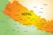 Vector map of Nepal country | Work Illustrations ~ Creative Market