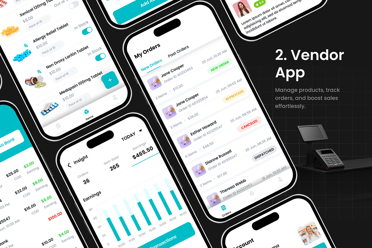 Medicine Ordering App | DeliMed, an UI Kit Template by Opus LabWorks (Photo 7 of 11)
